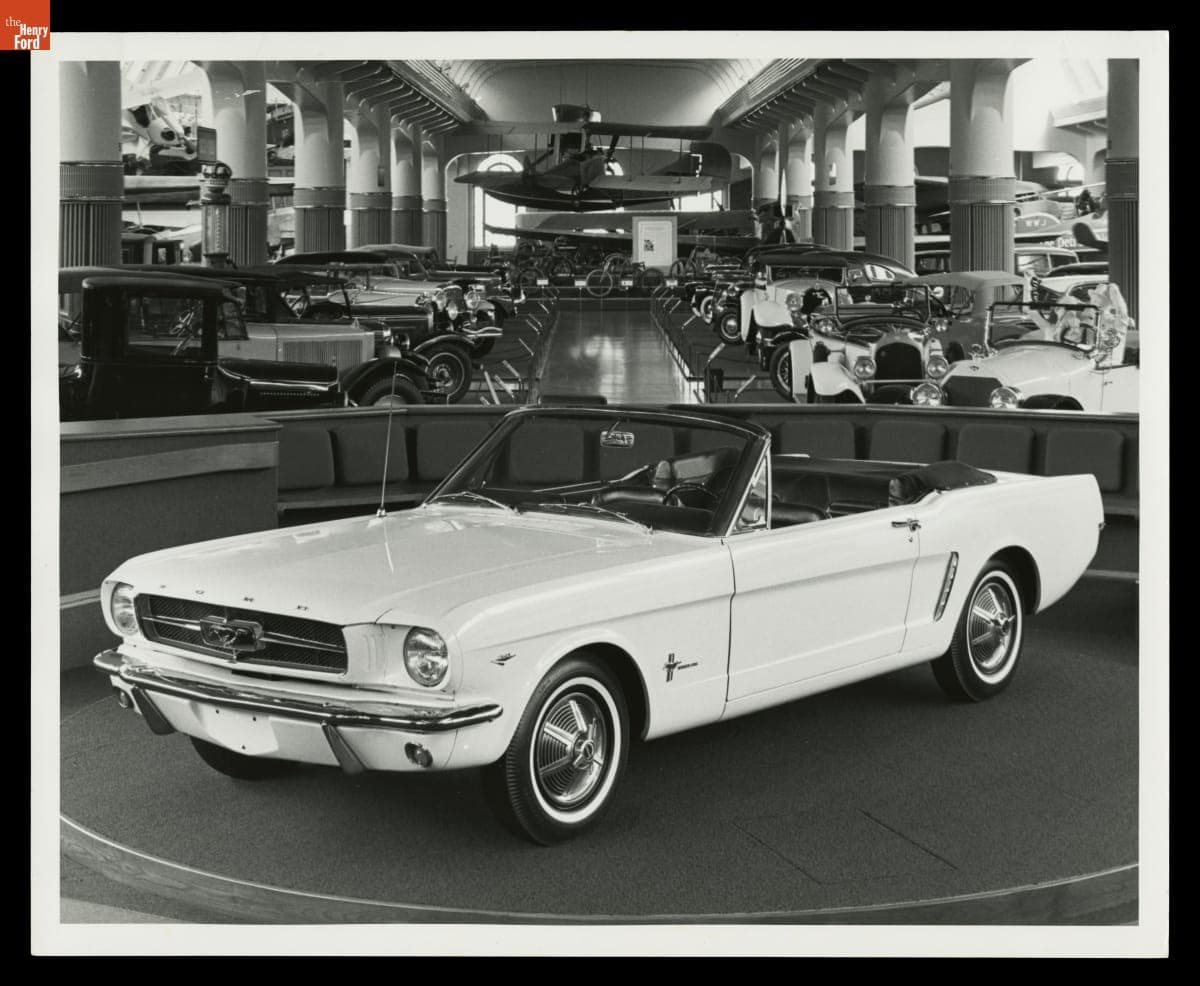 1965 Ford Mustang Serial Number One on Exhibit in Henry Ford Museum, Dearborn, Michigan, 1984
