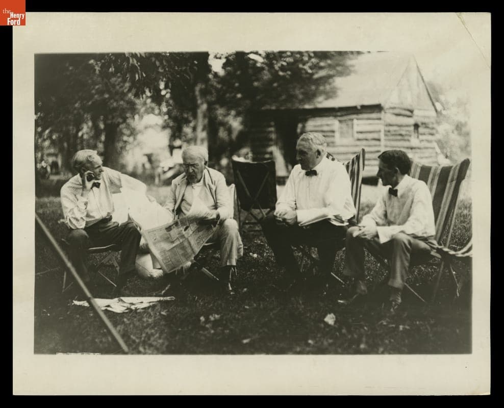 The "Vagabonds" with President Harding on a Camping Trip, 1921