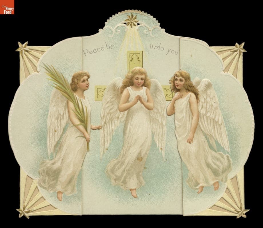 Easter Greeting Card, "Peace Be Unto You," 1896