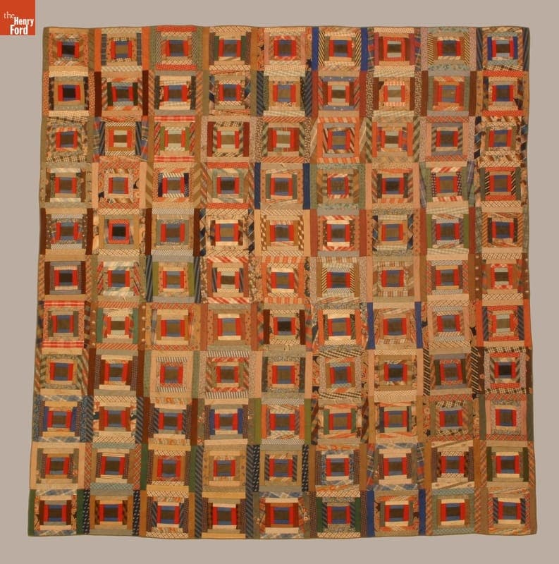 Courthouse Steps Quilt by Sally Dudley Tucker, circa 1875