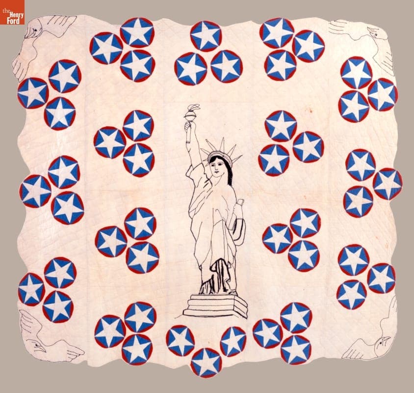 "American Pride" Quilt by Zemma Haynes Taylor, 1932-1933