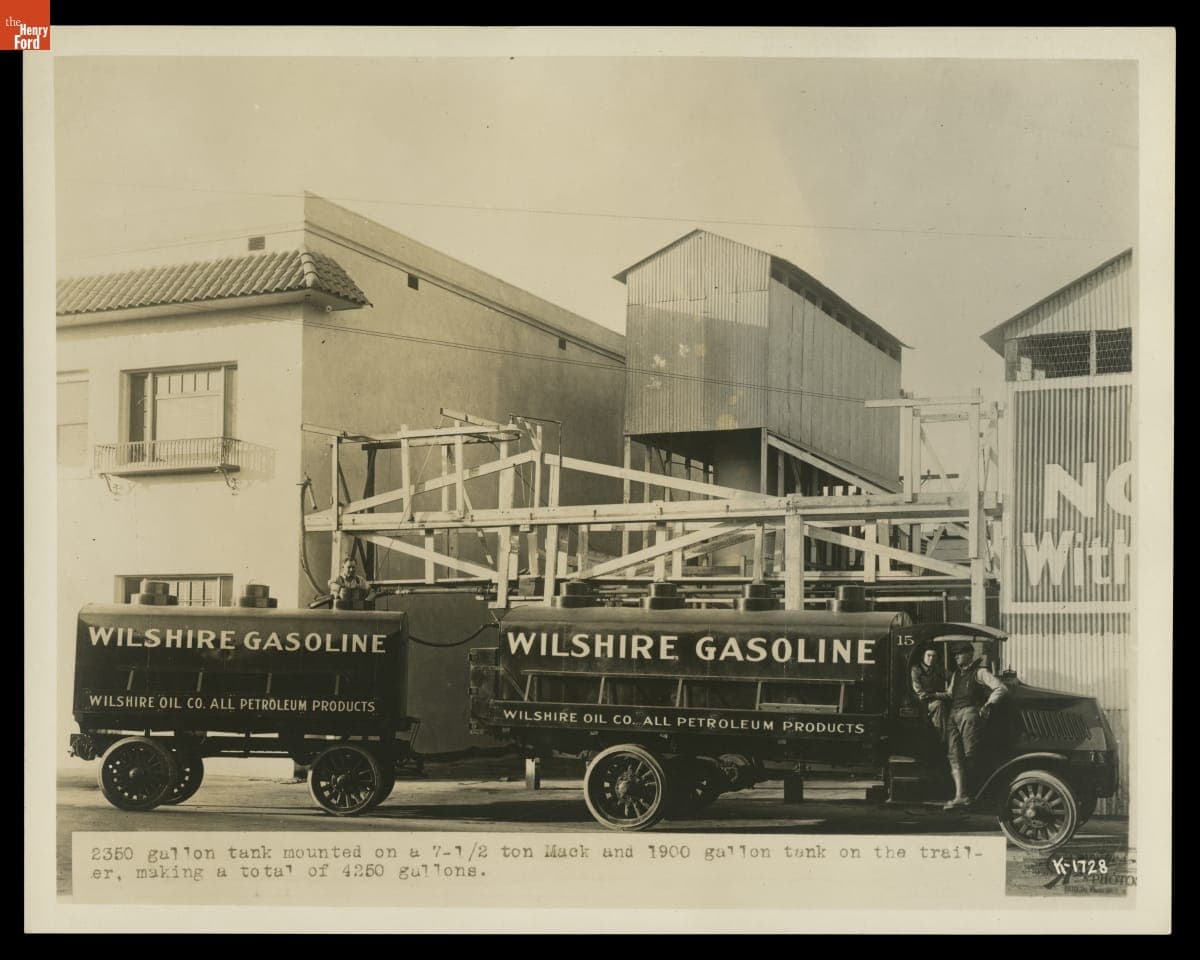 Mack Truck Used by Wilshire Oil Company, 1919