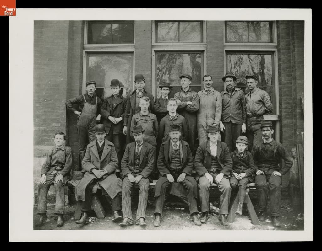 Employees of Edison Illuminating Company of Detroit, Including Henry Ford, circa 1893