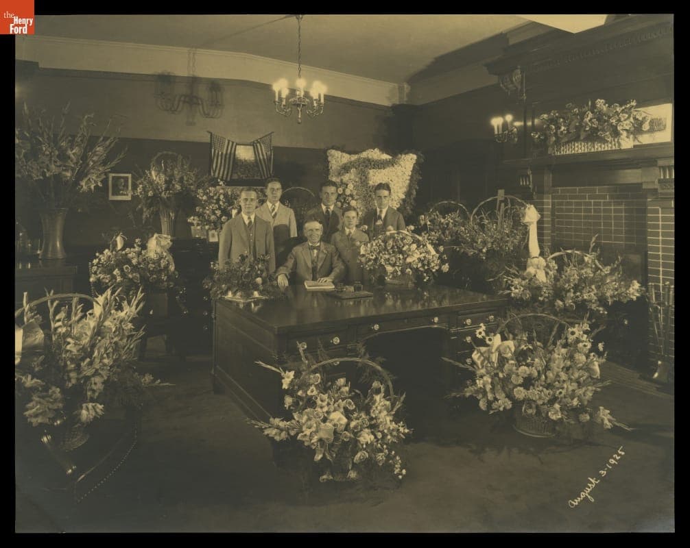 Harvey S. Firestone and His Sons on the 25th Anniversary of Firestone Tire and Rubber Company, August 3, 1925