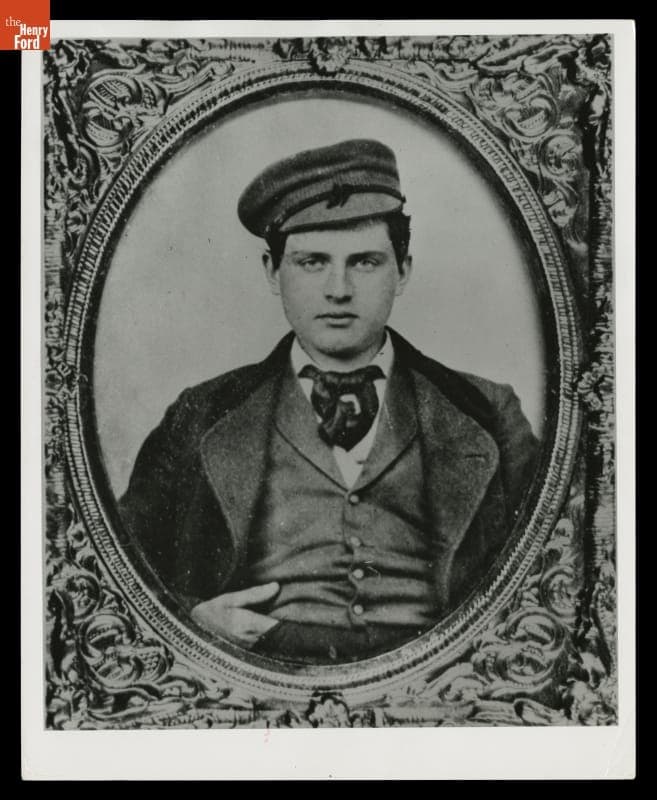 Portrait of Thomas Edison while a Telegrapher for Grand Trunk Western Railroad, circa 1865