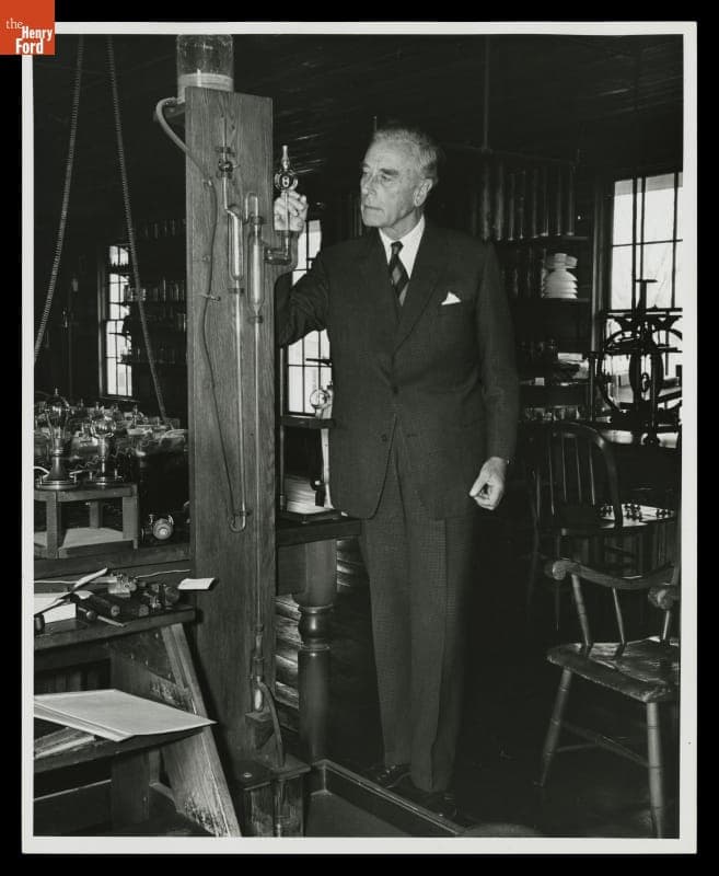 Lord Mountbatten Visiting Menlo Park Laboratory, Greenfield Village, April 8, 1972