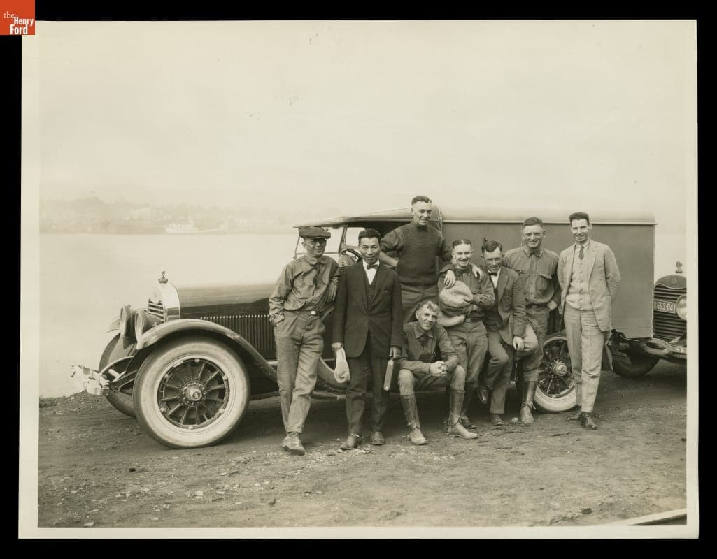 Service Crew for the "Vagabonds" Camping Trip, 1923