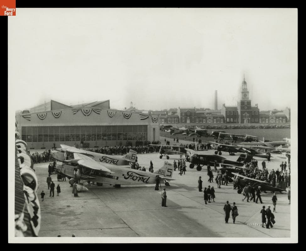 Ford Reliability Tour at Ford Airport, Dearborn, Michigan, 1930