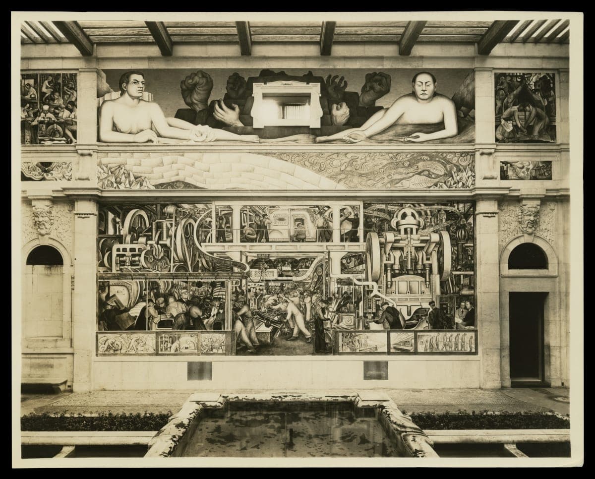 Diego Rivera "Detroit Industry" Frescoes at Detroit Institute of Arts, 1932-1933