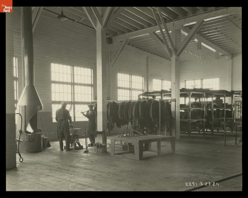 Detroit, Toledo & Ironton Railroad Roundhouse,  South Yards, Flat Rock, Michigan, May 1924