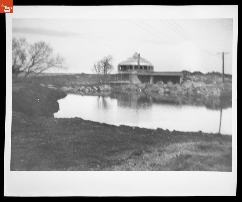 Dymaxion House at its 1948-1991 Site, near Andover, Kansas