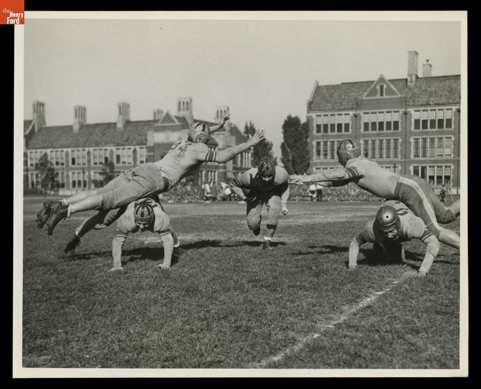 Advertising Photograph for the Detroit Catholic Central versus Boys Town Football Game on October 22, 1944