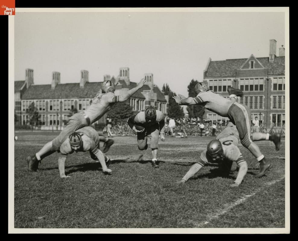 Advertising Photograph for the Detroit Catholic Central versus Boys Town Football Game on October 22, 1944