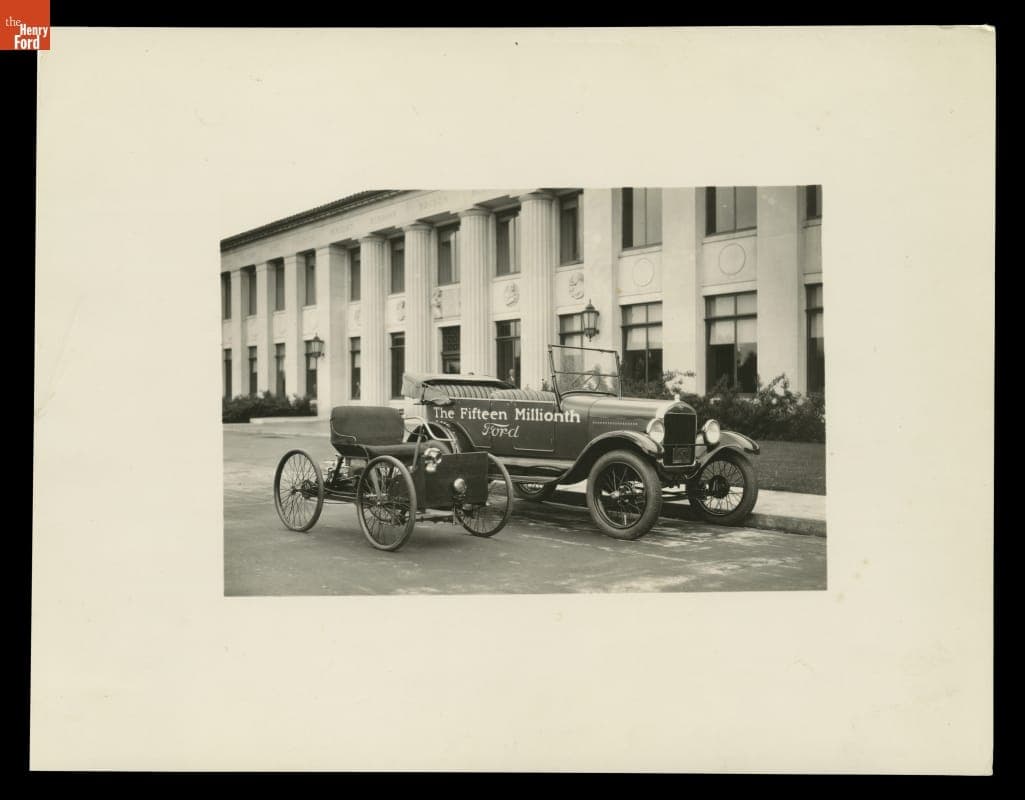 15 Millionth Ford Model T and 1896 Quadricycle, 1927