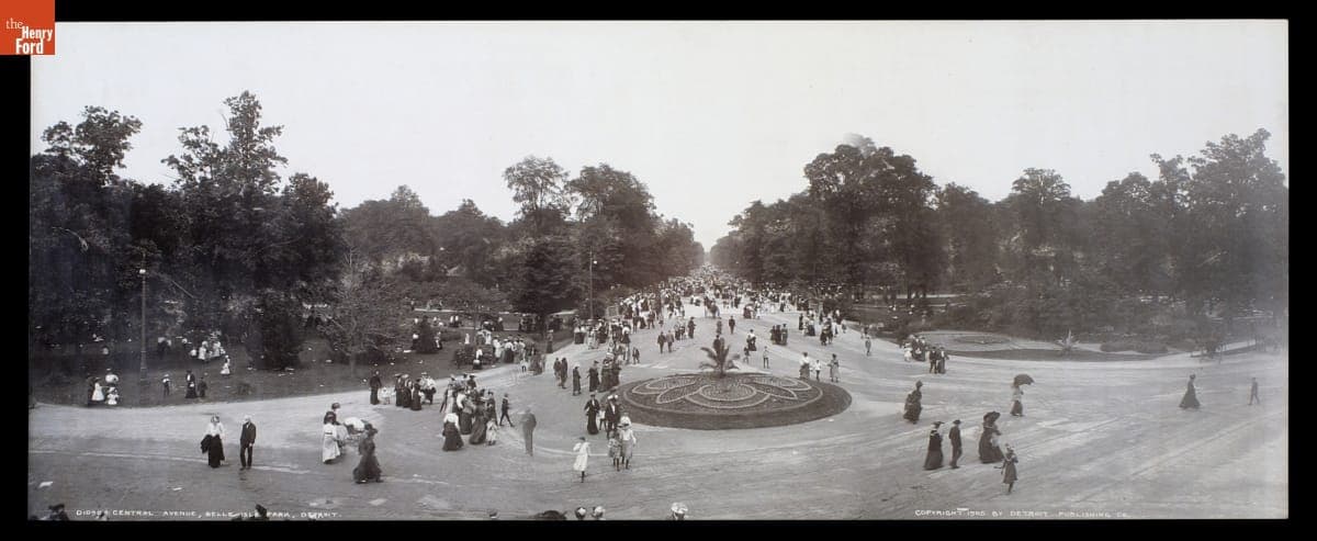 Central Avenue, Belle Isle Park, Detroit, Michigan, 1905