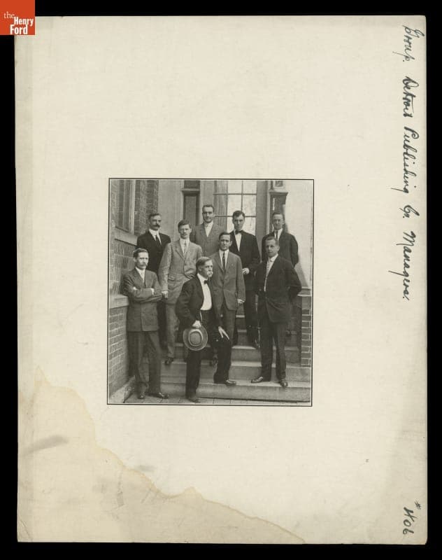 Detroit Publishing Company Managers with William Henry Jackson, Detroit, Michigan, circa 1910