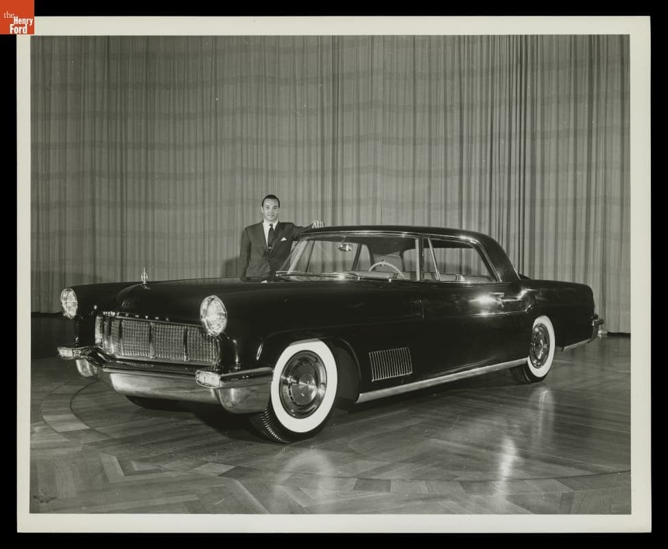 William Clay Ford with Continental Mark II, 1954