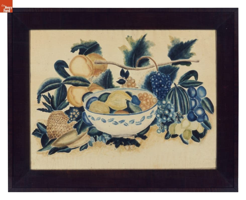Theorem Painting, "Fruit Piece" by Caroline Bennett, 1835