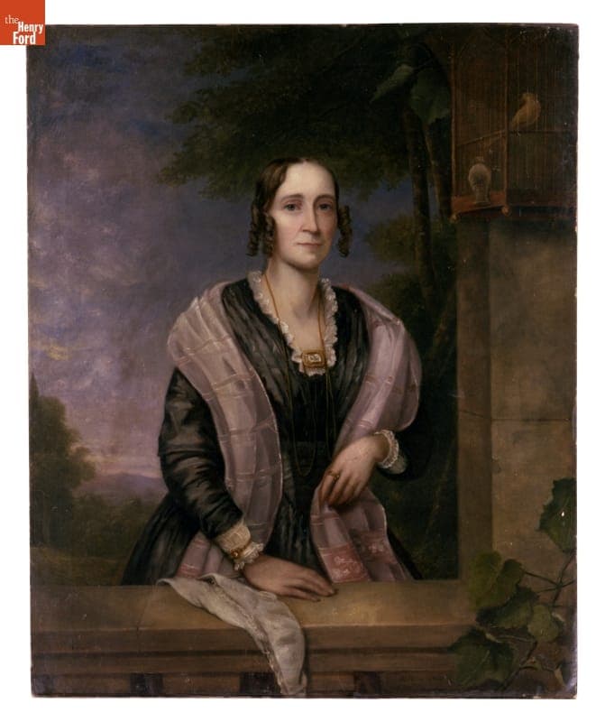 Oil Painting, Portrait of Mary Gillespie Chase, by James F. Wilkins, 1847