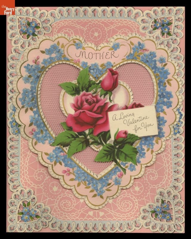 Valentine Card, "Mother," circa 1945