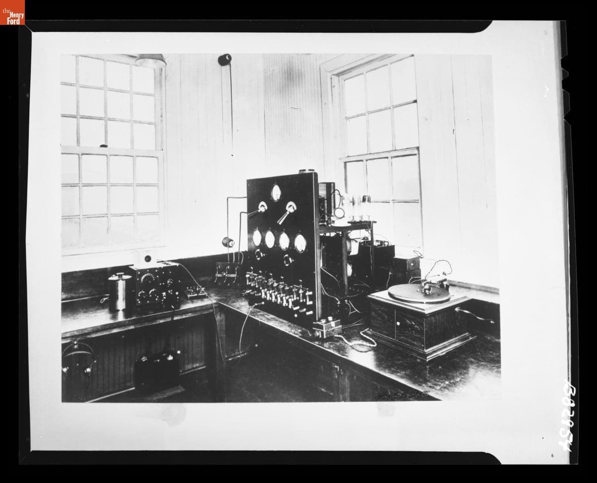 Transmission Room of the Westinghouse Radio Station KDKA Pittsburgh, 1920