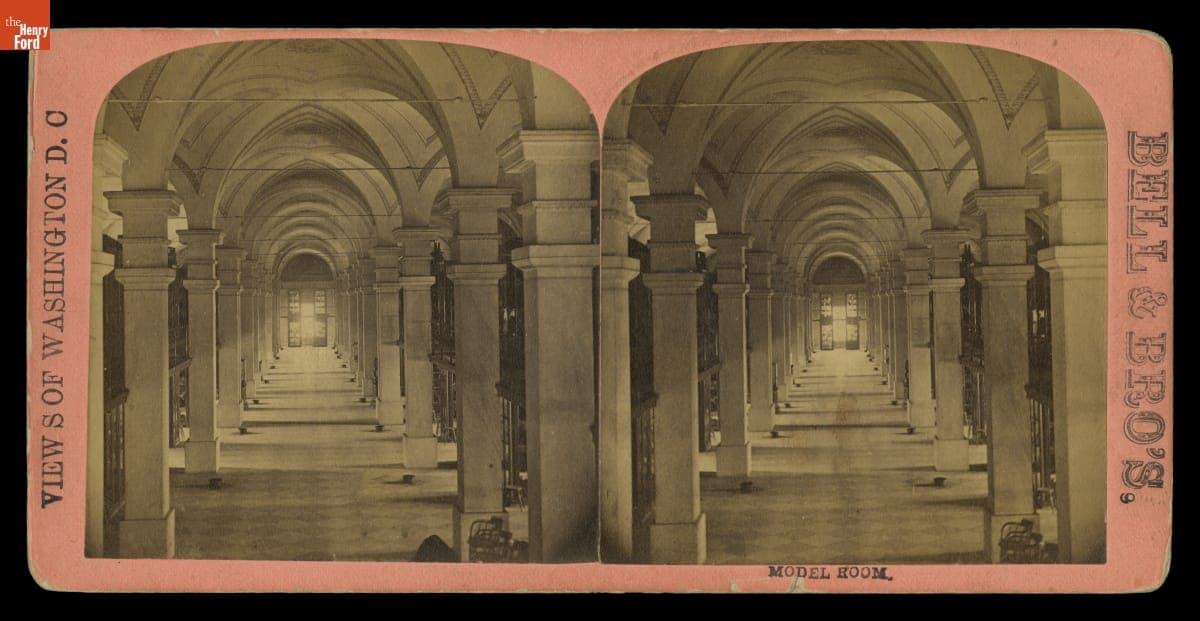 Model Room of the U.S. Patent Office, Washington, D.C., circa 1870