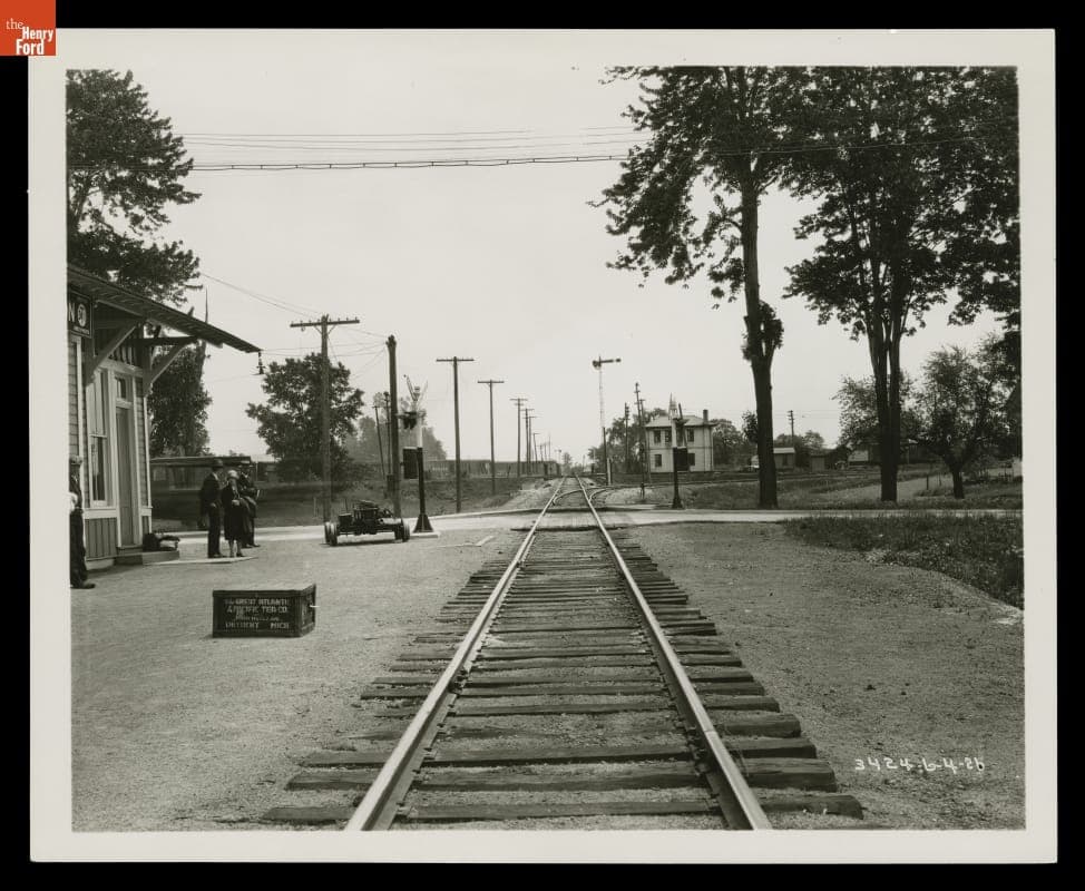 Detroit, Toledo & Ironton Railroad Crossing, Wauseon, Ohio, June 1926