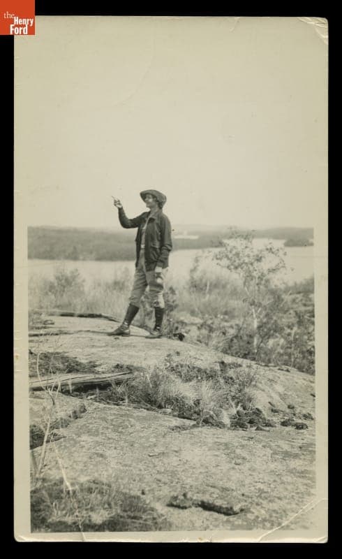 Willa Wright Nicodemus during a Canadian Fishing and Canoe Trip, August 24, 1934