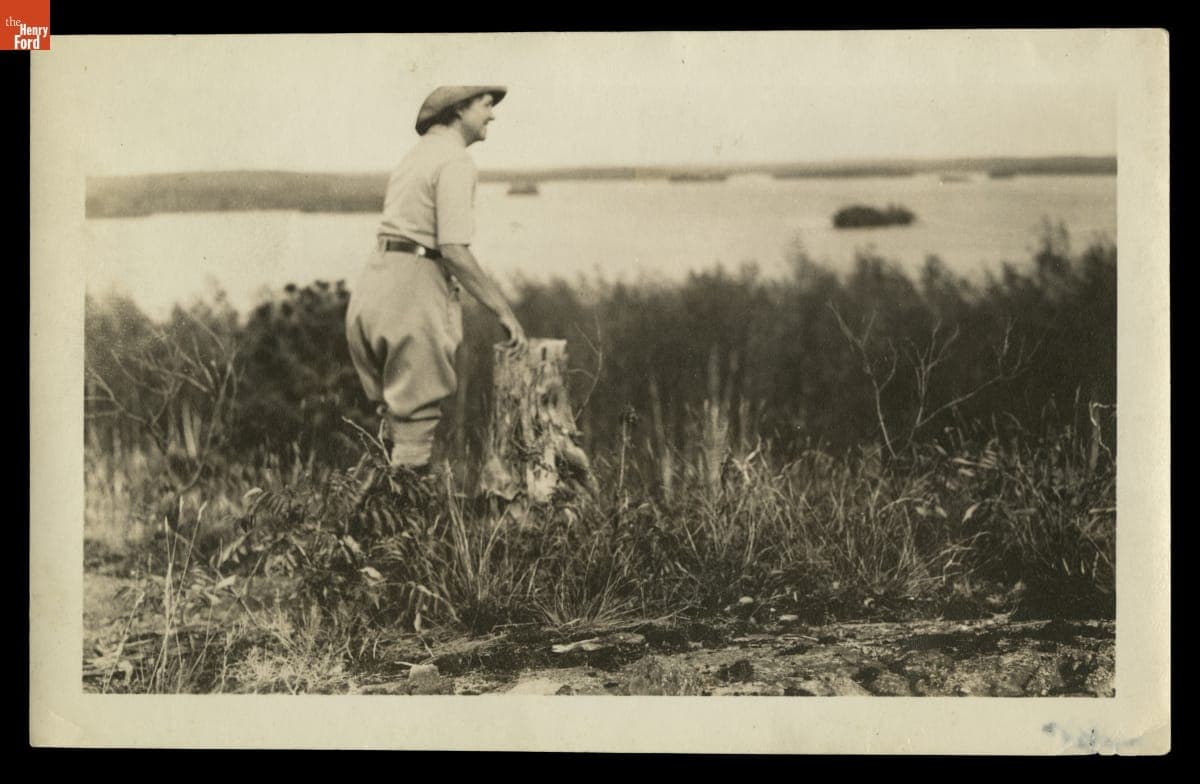 Willa Wright Nicodemus during a Canadian Fishing and Canoe Trip, August 24, 1934