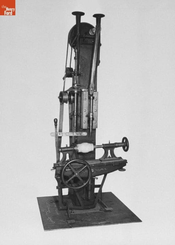 Mortising Machine, Used by the Rowe Wagon and Carriage Shop, 1887-1890