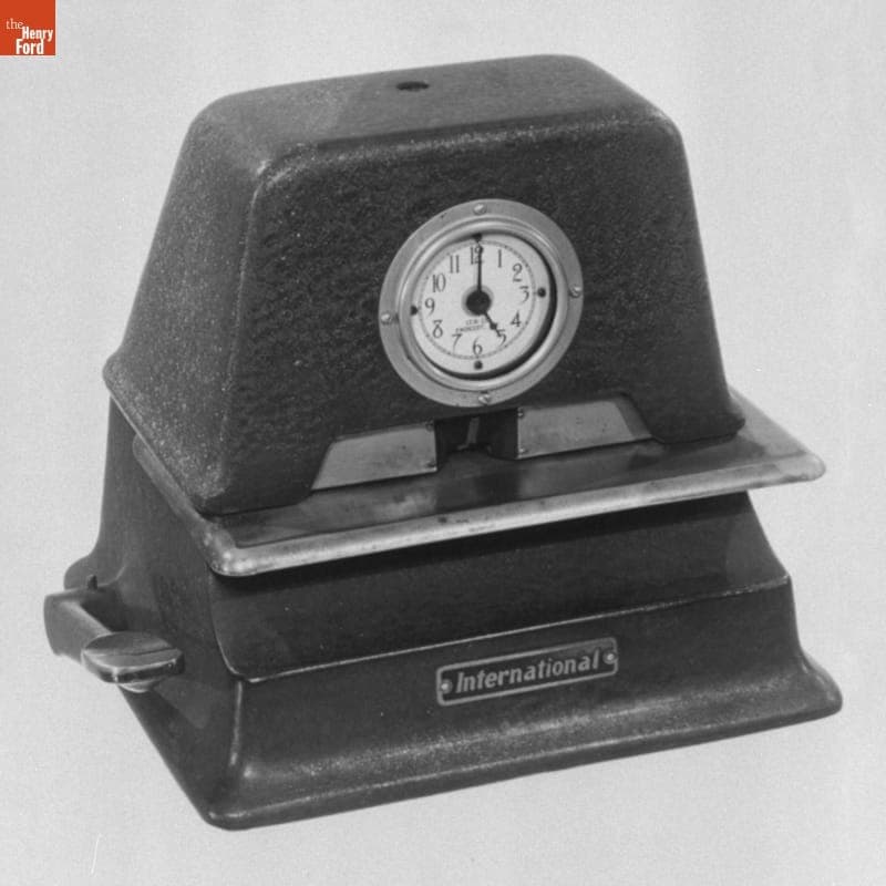 Punch Card Time Clock, Used by Pellow Machine Company, 1935-1940