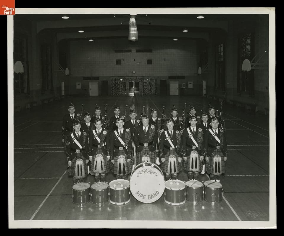 Ford Motor Pipe Band, June 24, 1947