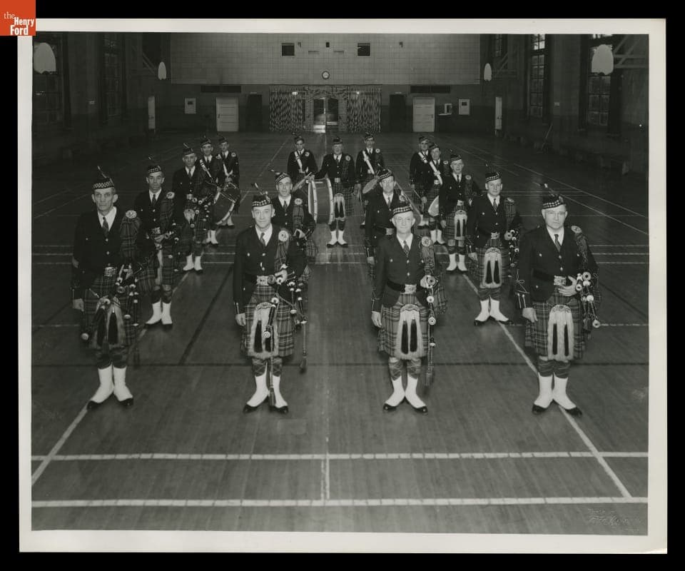 Ford Motor Pipe Band, June 24, 1947