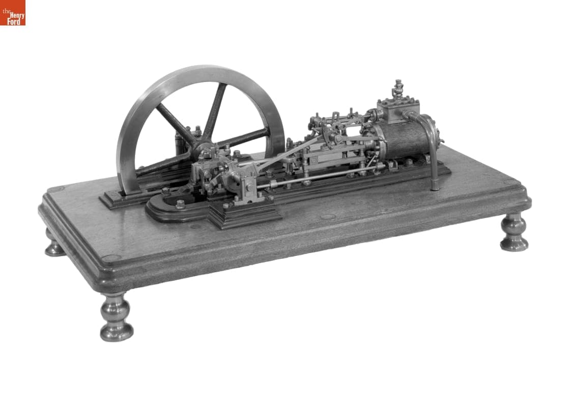 Model of a Reversible Horizontal Steam Engine, circa 1860