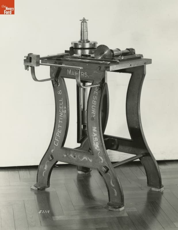 Tenoning Machine, Used by the Rowe Wagon and Carriage Shop, circa 1887