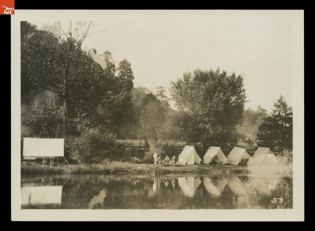 "Vagabonds" Campsite at Camp Wolf Creek, Narrows, Virginia, 1918