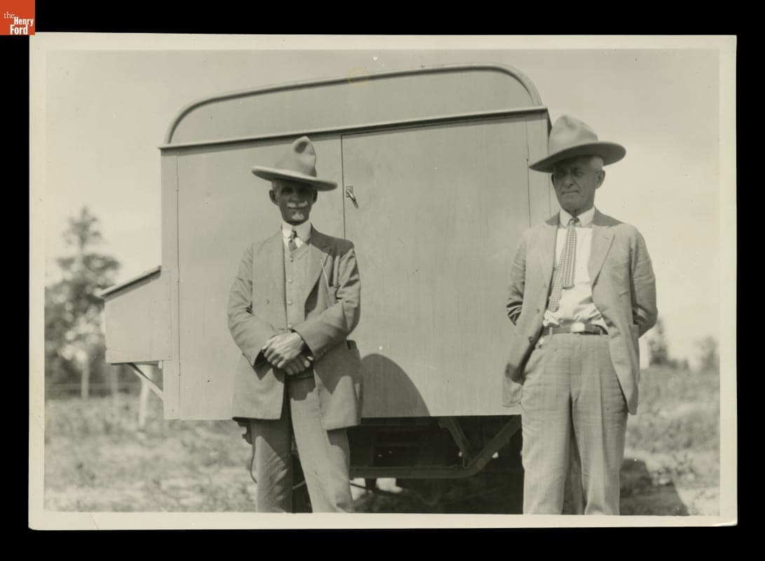 Henry Ford and Edward Kingsford in Western Wear on a "Vagabonds" Camping Trip, 1923