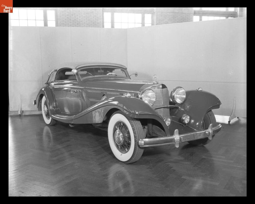 1938 Mercedes-Benz 540K in "Sports Cars International" at Henry Ford Museum, January 1954