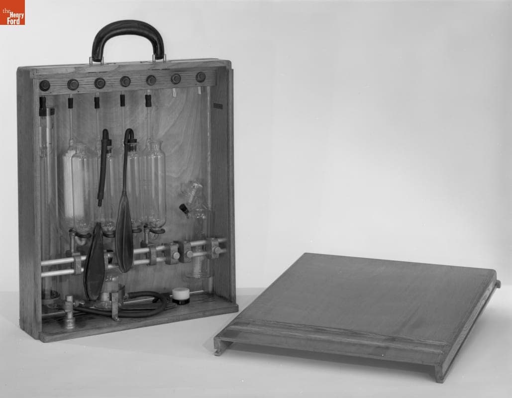 Orsat Tester Used to Test Flue Gases, circa 1935