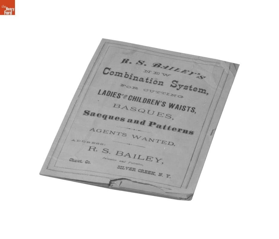 "R.S. Bailey's New Combination System for Cutting Ladies' and Children's Waists, Basques, Sacques and Patterns," 1888