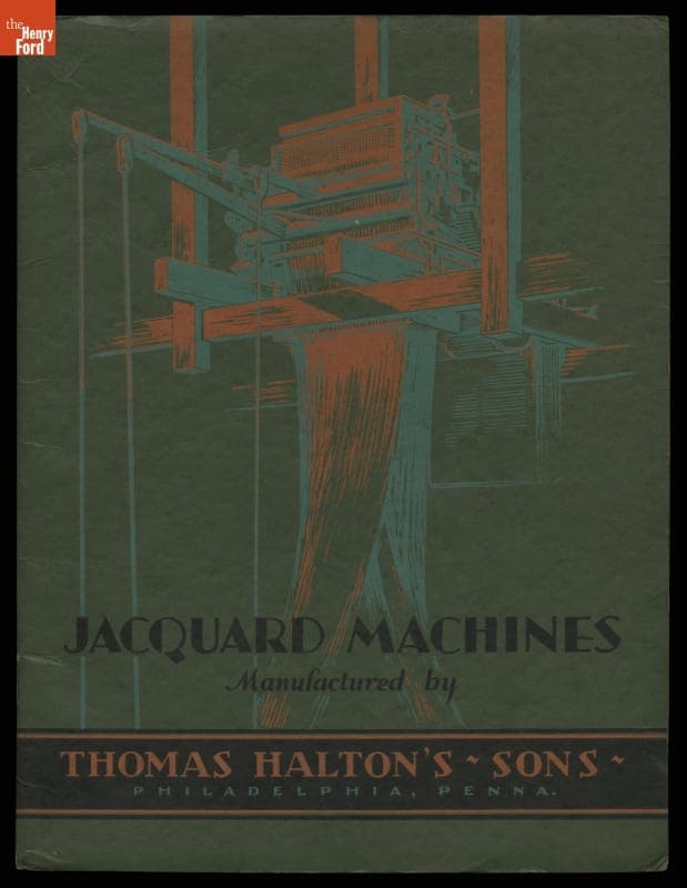 Catalog for Thomas Halton's Sons "Jacquard Machines," circa 1927
