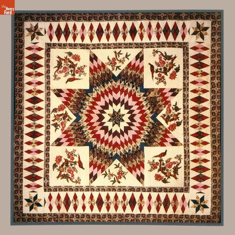 Star of Bethlehem Quilt by Henrietta Johnson Wilson, circa 1850