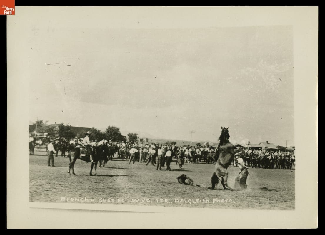 Broncho Busting, Wyoming Territory, circa 1885