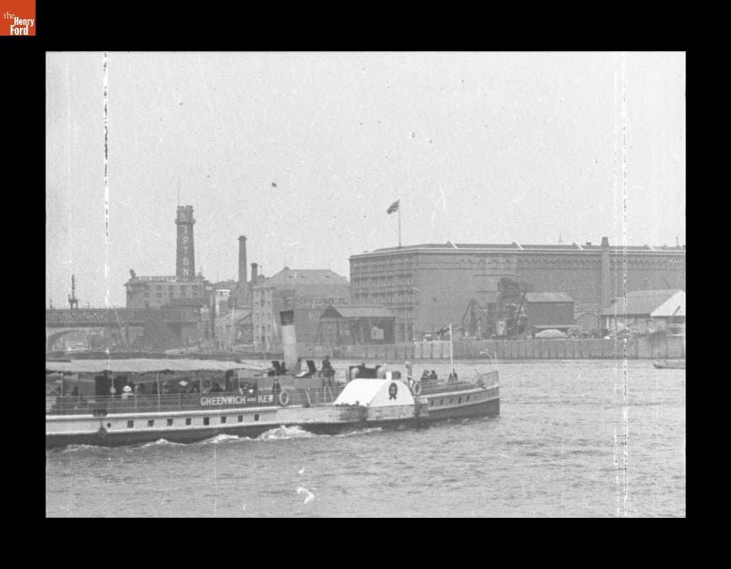 Roll of Film, Thames River, London, England, circa 1900