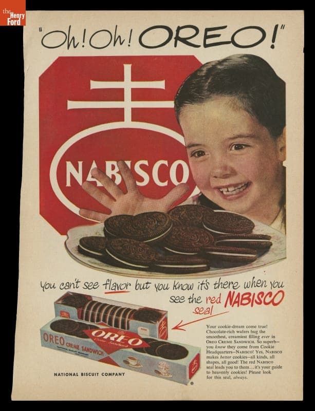 Nabisco Oreo Cookies Advertisement, "Oh! Oh! OREO!," 1951