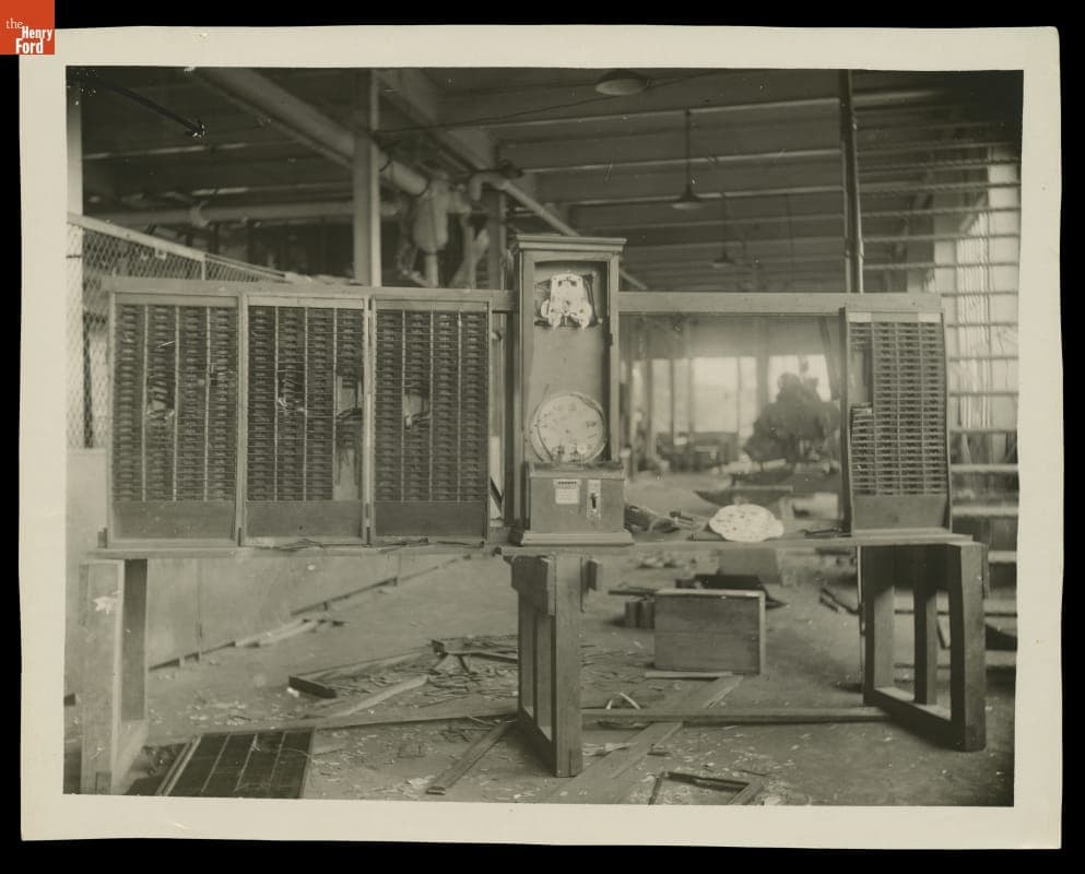 Fordlandia Time Clock, Destroyed in the Riot of December 1930