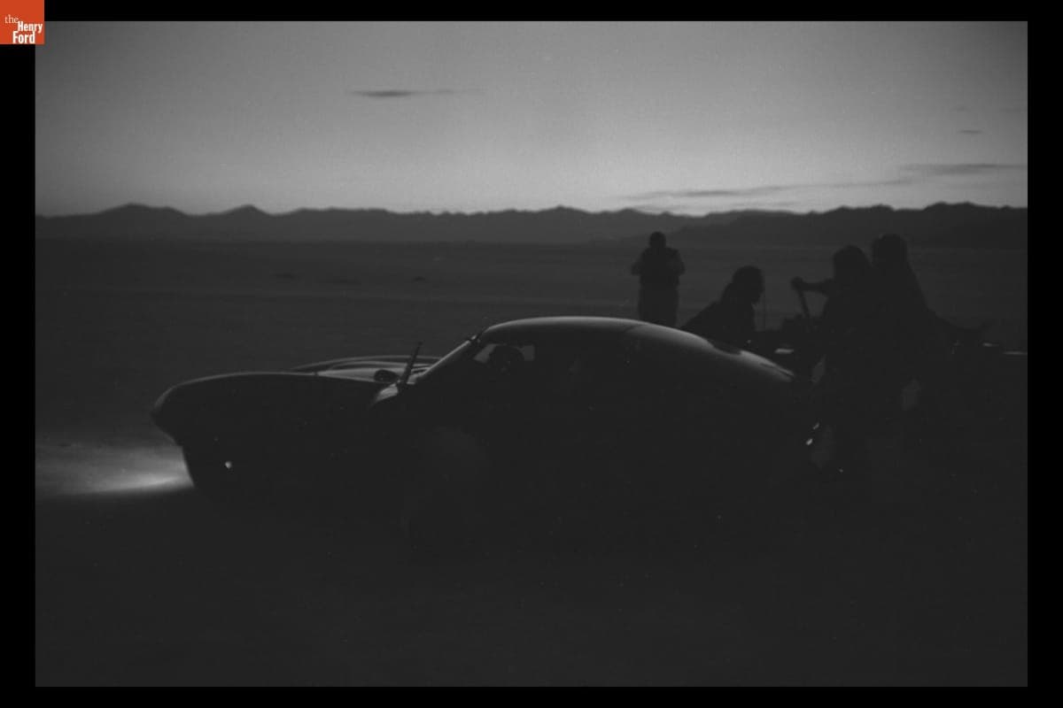 Shelby Cobra Coupe at Bonneville Salt Flats, Utah, November 1965