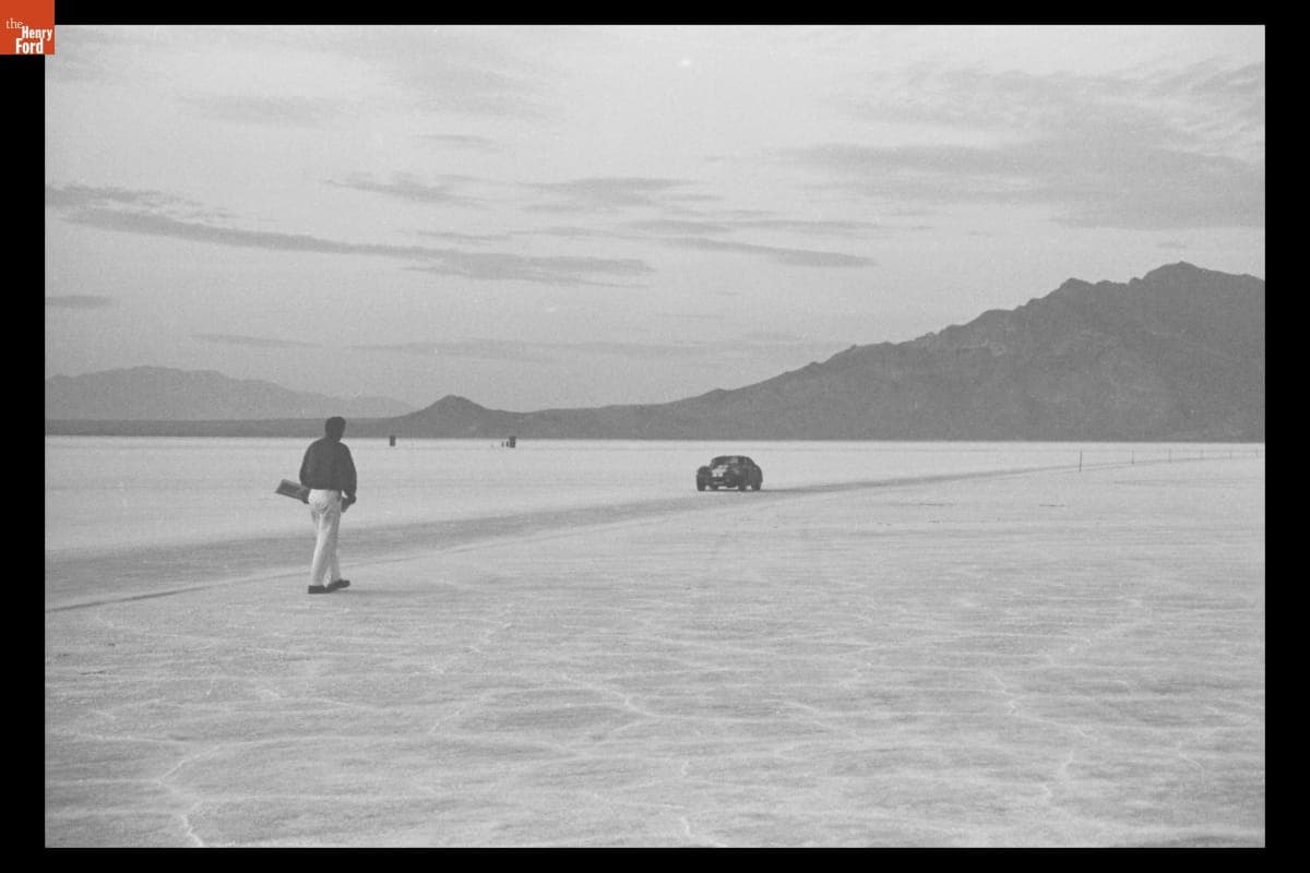 Shelby Cobra Coupe at Bonneville Salt Flats, Utah, November 1965
