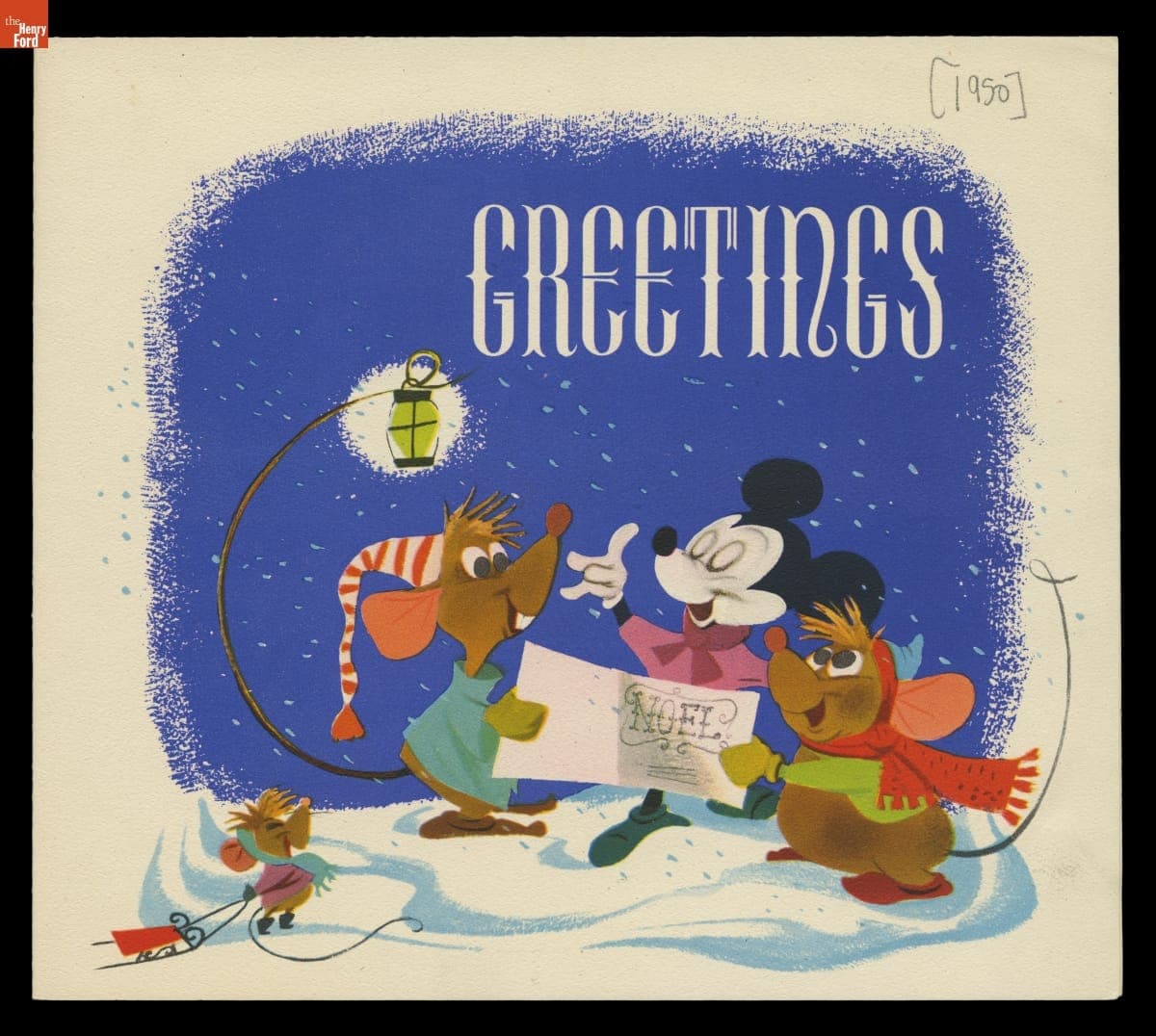 Christmas Card from Walt Disney and Staff, 1949-1950