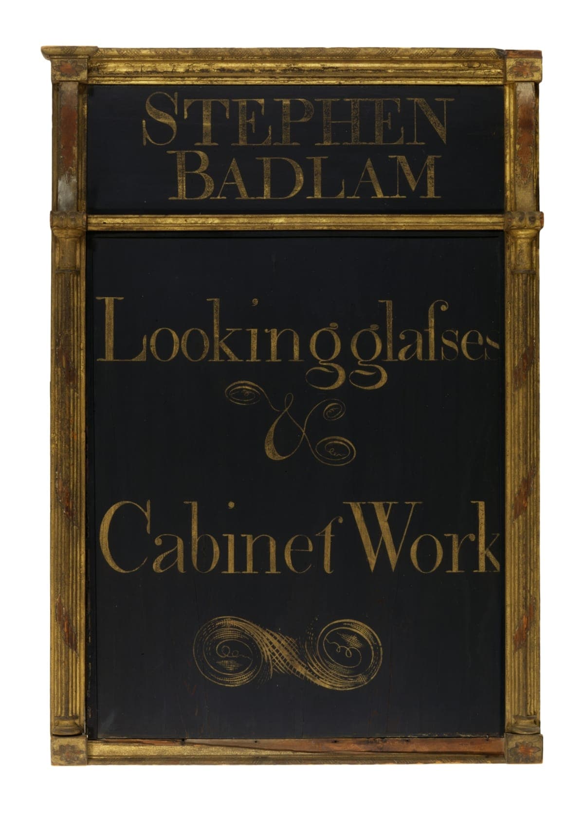 Trade Sign, Stephen Badlam's Looking Glass and Cabinet Workshop, circa 1800